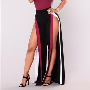 Fashion Nova Slit Pants XS